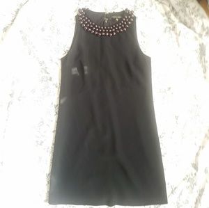 Cynthia Steffe Sheath Dress w/Pearl Collar
